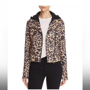 Aqua cheetah moto jacket